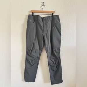 Kuhl Revolvr Rogue Pant Men 38x30 Gray Stretch Tapered Hiking Outdoors Hiking